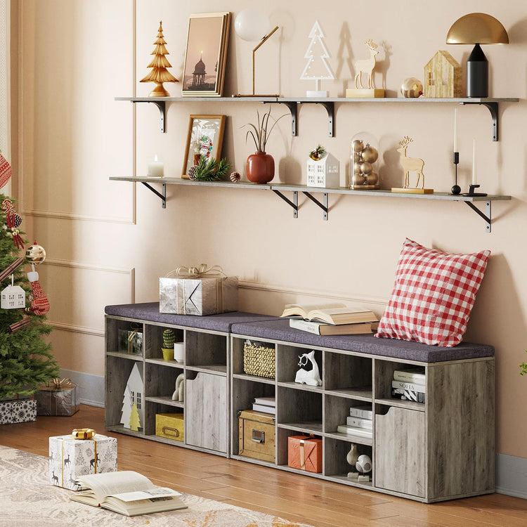 Long Wall Shelves (2 Count)