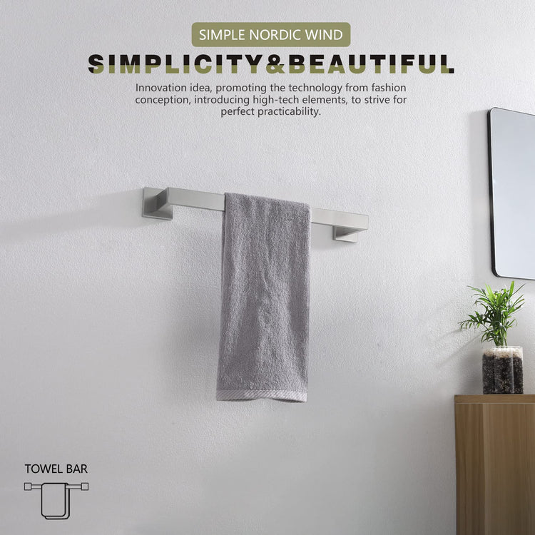 16 Inch Single Towel Bar