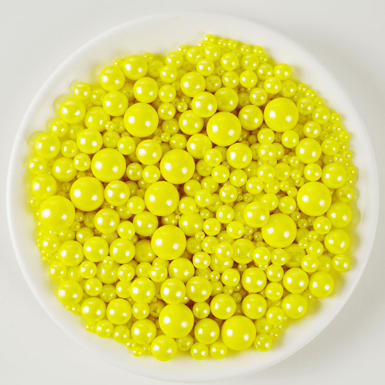 Yellow Pearl Sugar Sprinkles (4.58 Ounce)