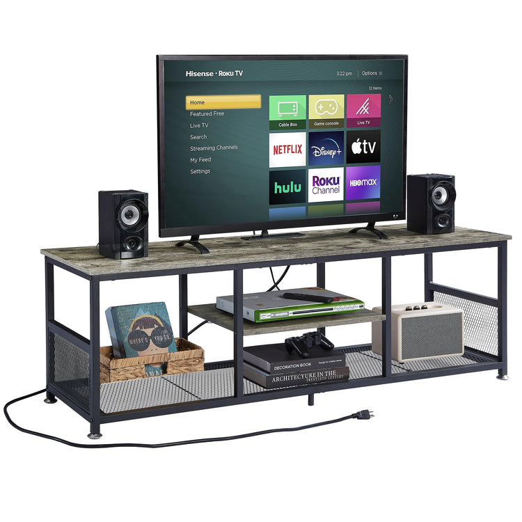 TV Stand with Power Outlets for Televisions up to 65Inch