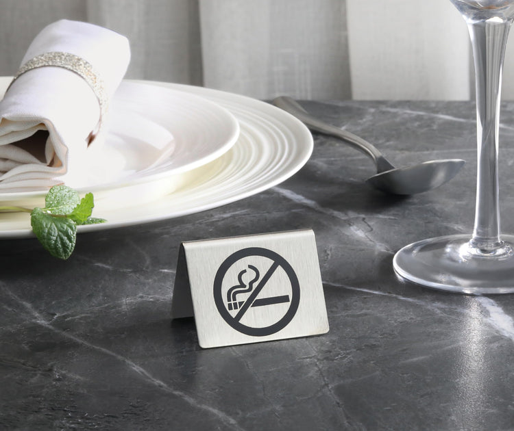 Stainless Steel Table Tent Sign (6 Count)