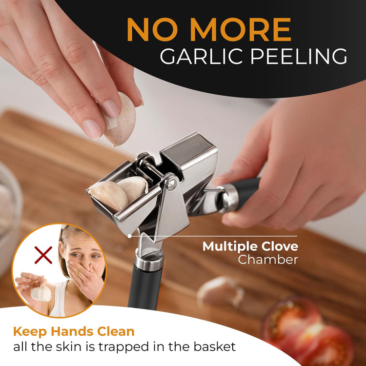 Garlic Press and Peeler Set