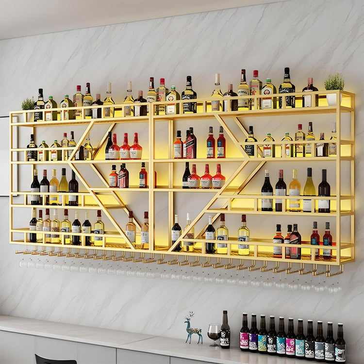 63in Large Wall Mounted Wine Rack