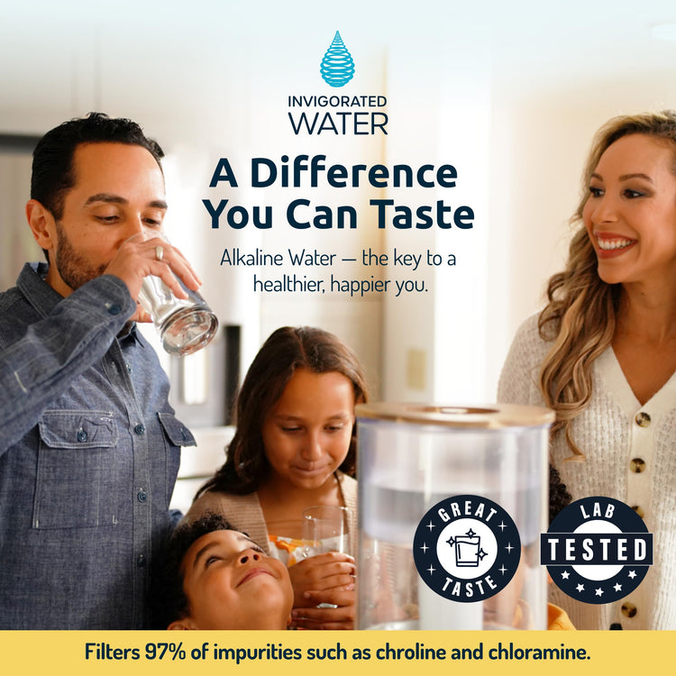 pH Recharge Glass Alkaline Water Filter Dispenser System