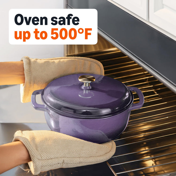 Enameled Cast Iron Dutch Oven Pot with Lid