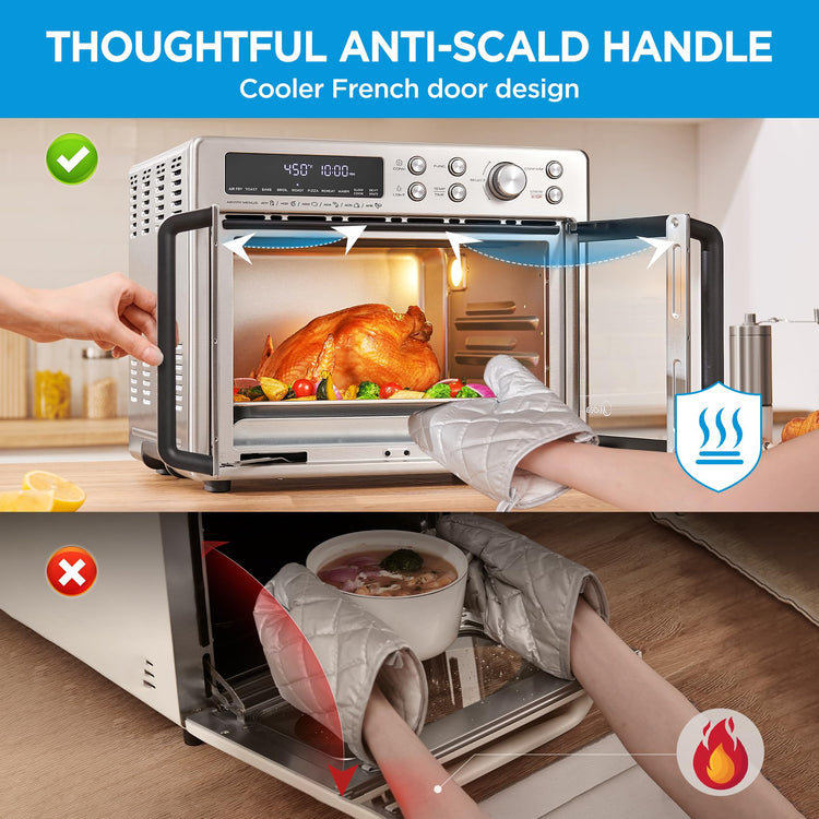 Flexify Classic French Door Toaster Oven Air Fryer Combo