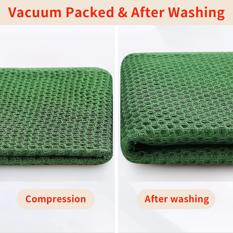 100% Cotton Waffle Weave Kitchen Dish Towels 12 (12 Count)