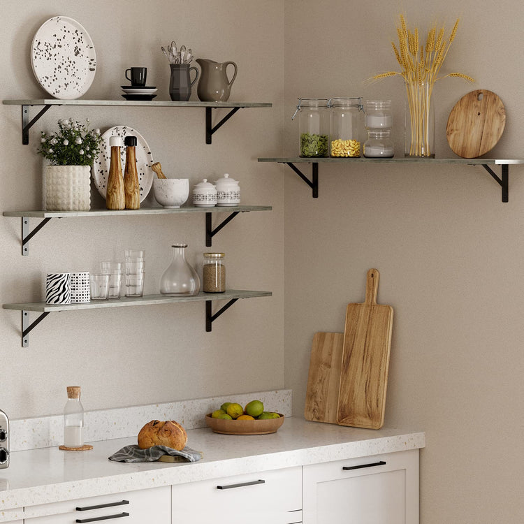 Long Wall Shelves (2 Count)