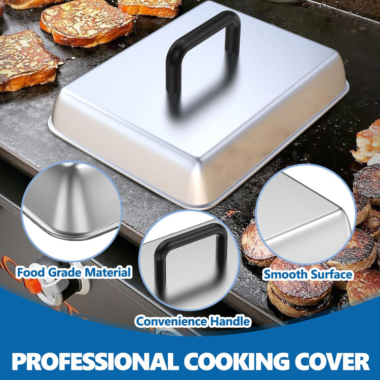Griddle Basting Cover Dome & Square Burger Press for Blackstone Accessories