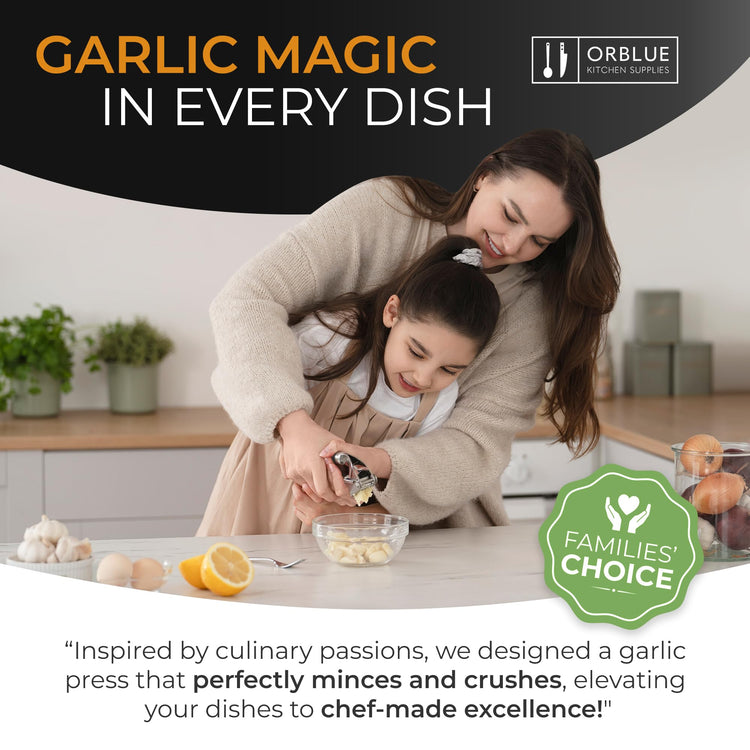 Garlic Press and Peeler Set