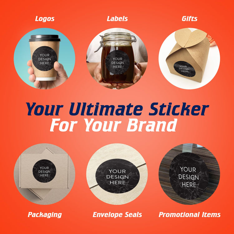 Custom Vinyl Stickers Your Image (100 Count)