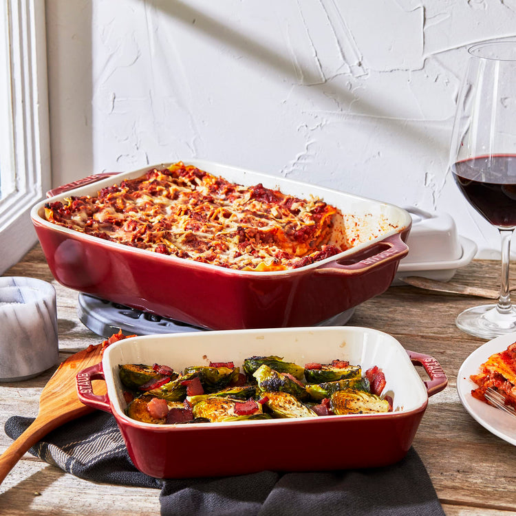 Ceramic 2 pc Rectangular Baking Dish Set (2 Count)