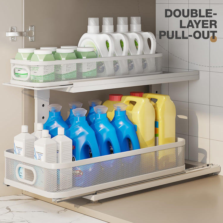2 Pack 21IN Depth Under Sink Organizer With Next (2 Count)