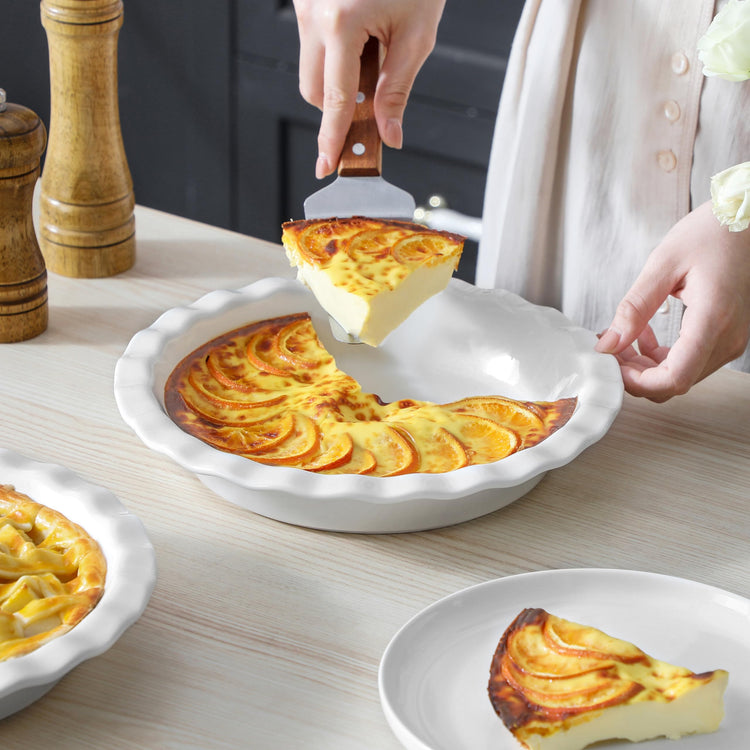 40 Oz Ceramic Pie Pan Set of 2 (2 Count)