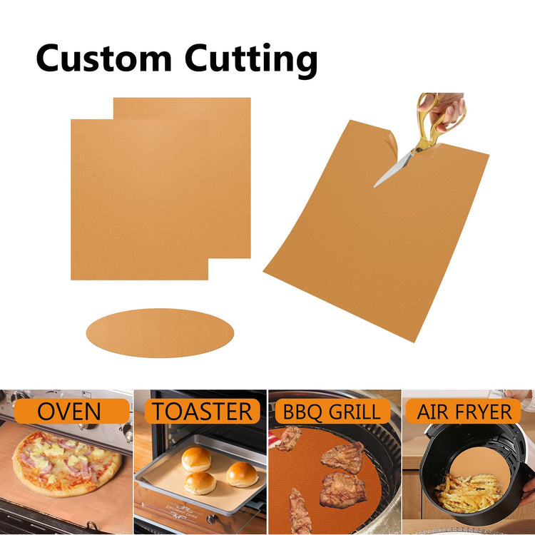 2 Pack Thickened Copper Oven Liners for Bottom of Oven BPA & PFOA Free (2 Count)