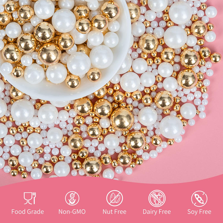 Edible Pearl Sprinkles (4.5 Ounce)