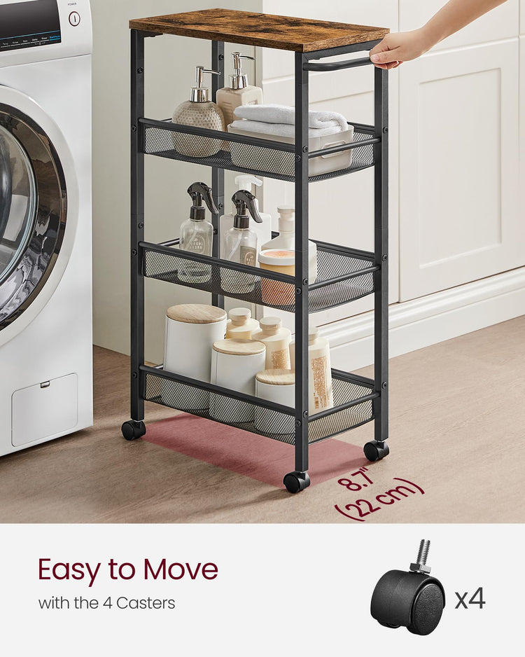 Slim Rolling Cart