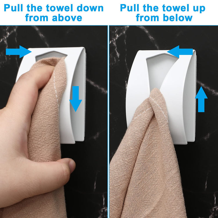 4 Pcs Self Adhesive Kitchen Towel Hook Holder
