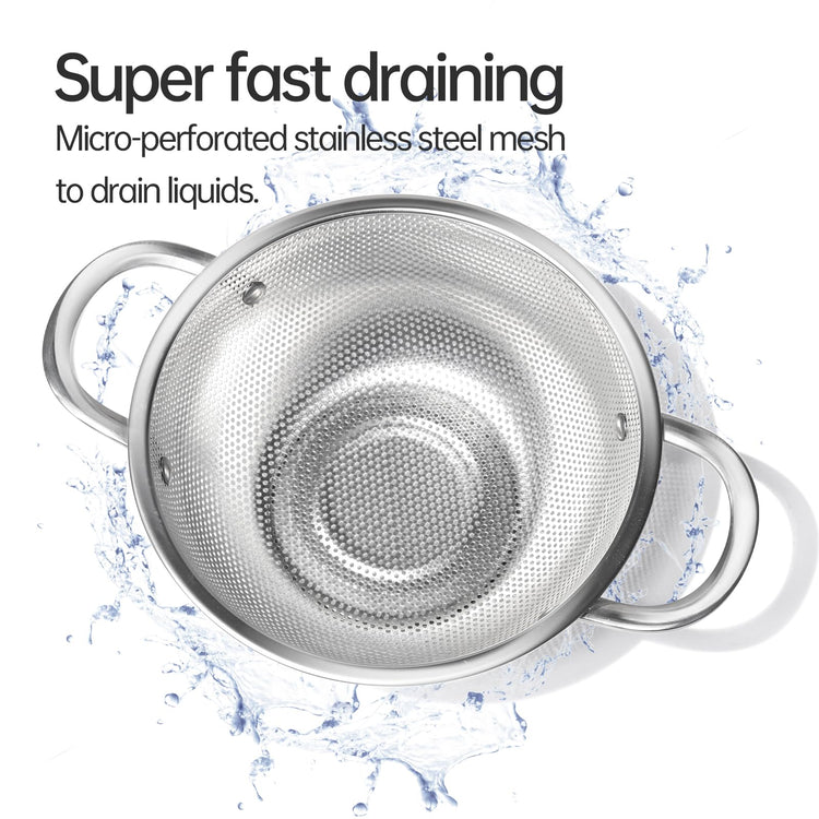 Premium Stainless Steel Colander for Kitchen