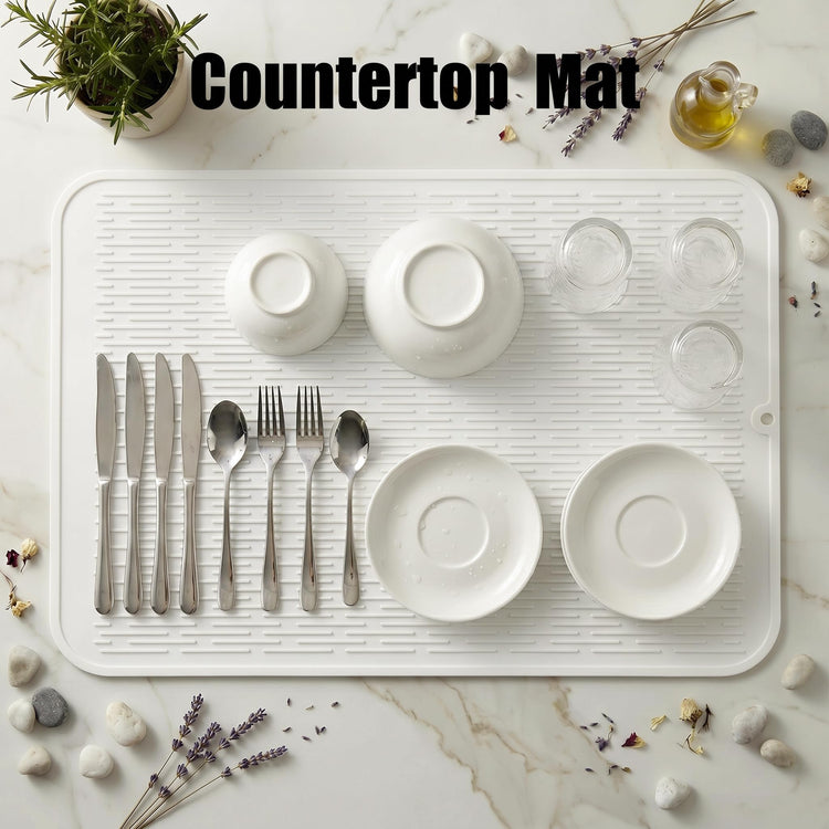 Silicone Dish Drying Mat for Multiple Usage