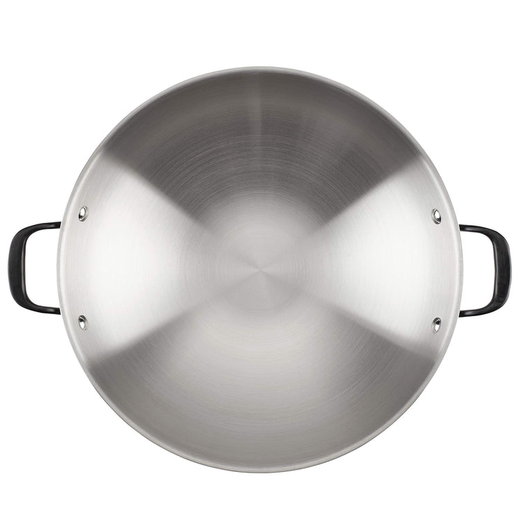 5 Ply Clad Stainless Steel Induction Wok