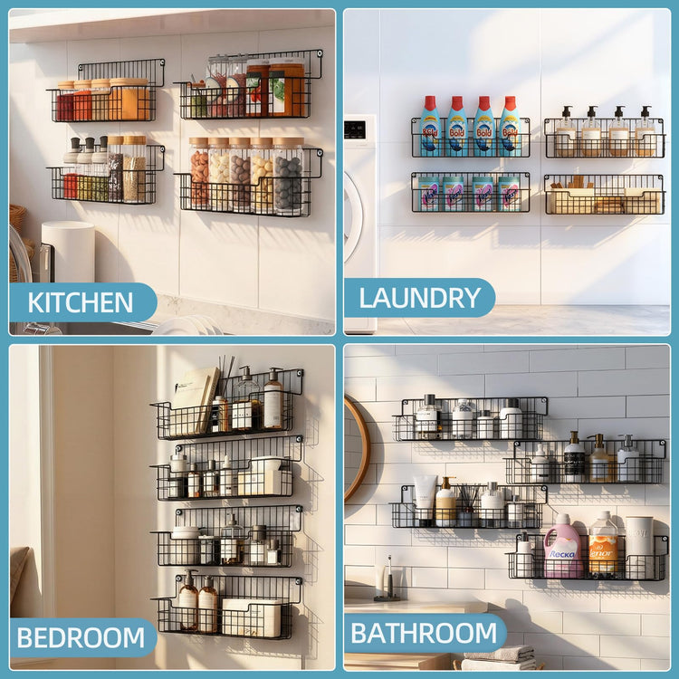 Spice Rack Wall Mount (4 Count)