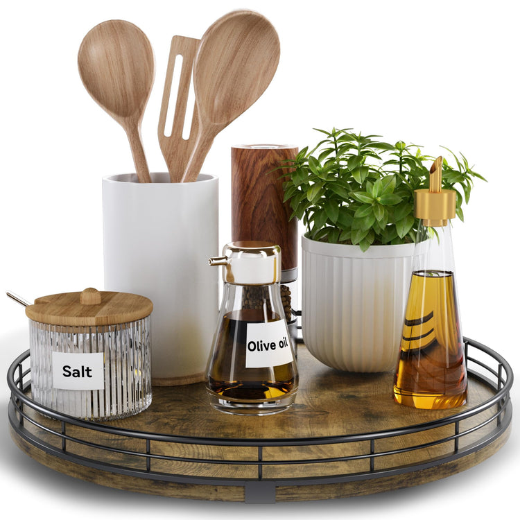 Lazy Susan Turntable Organizer for Table Top