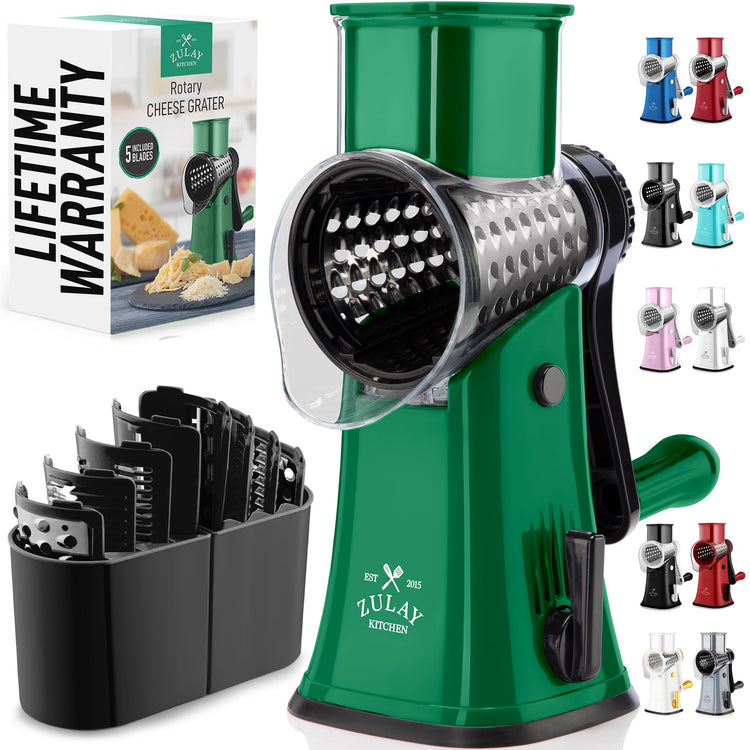 Rotary Cheese Grater 5 Blade Cheese Shredder