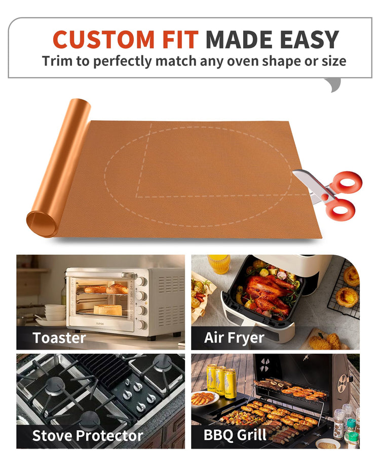 3 Pack Oven Liners for Bottom of Oven (3 Count)