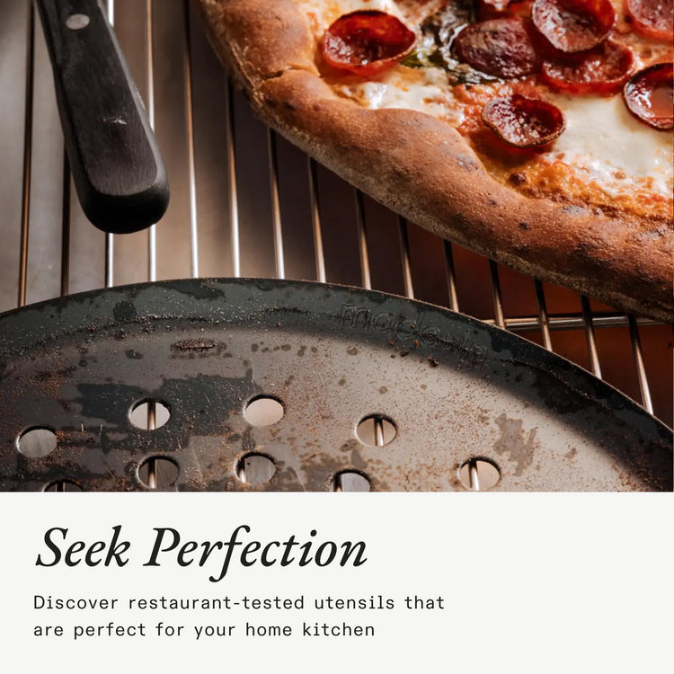 Cookware Seasoned 12" Carbon Pizza Steel