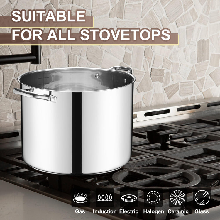 20 Qt Large Stock Canning Pot
