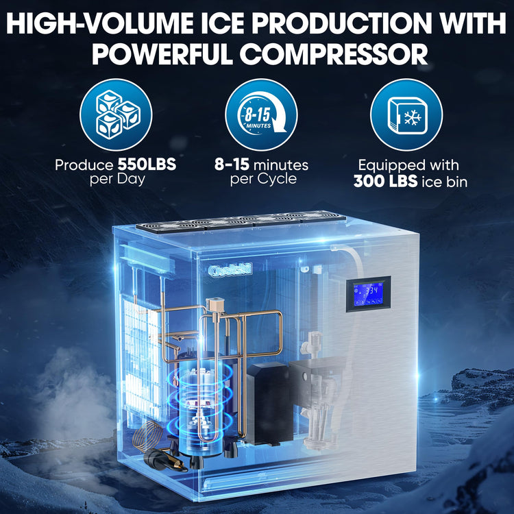 Commercial Ice Maker Machine 550LBS