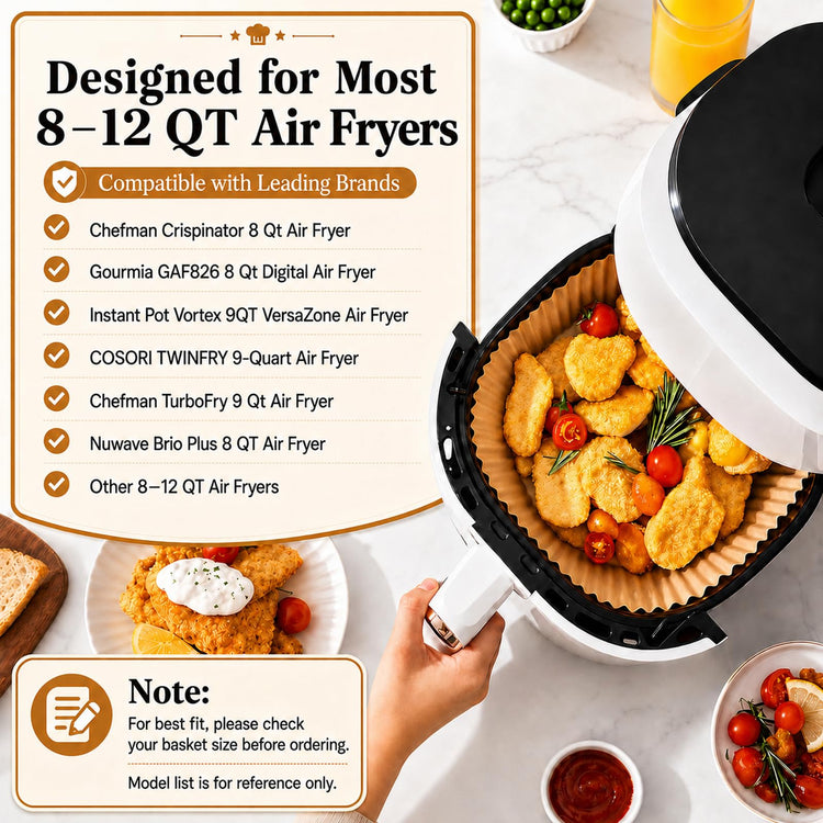 10 Inch Air Fryer Liners Disposable