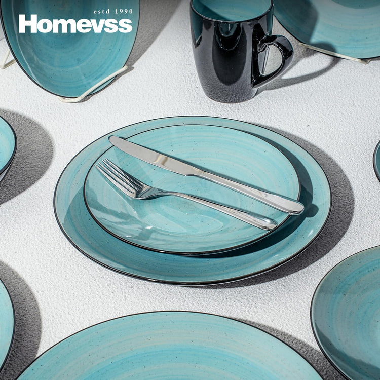 HomeVss Stoneware Sonoma Dinnerware Set