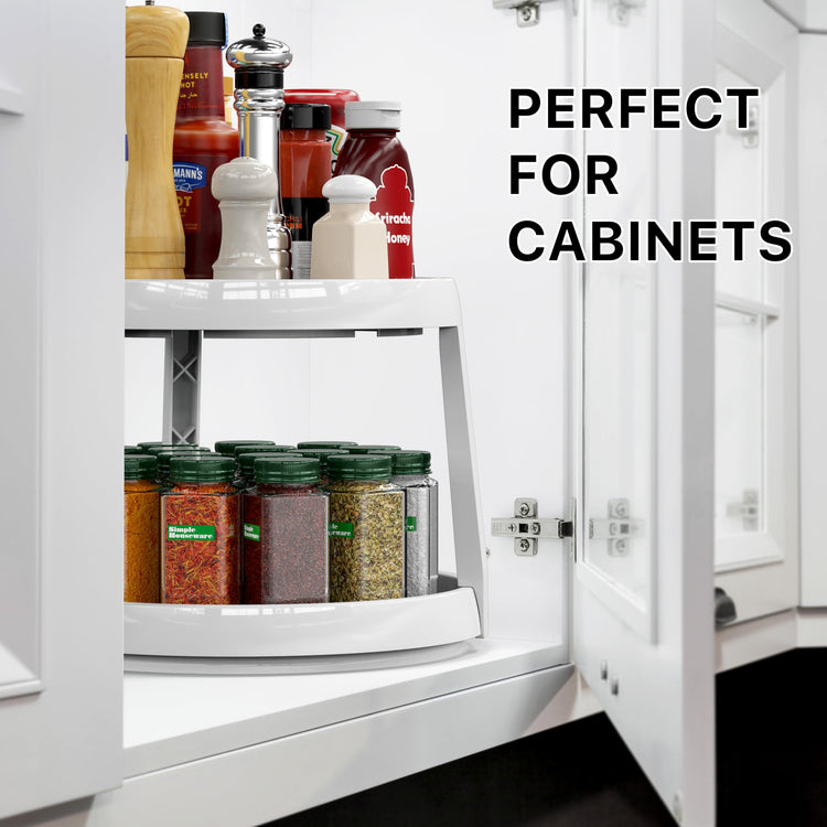 2 Tier Lazy Susan Spice Organizer