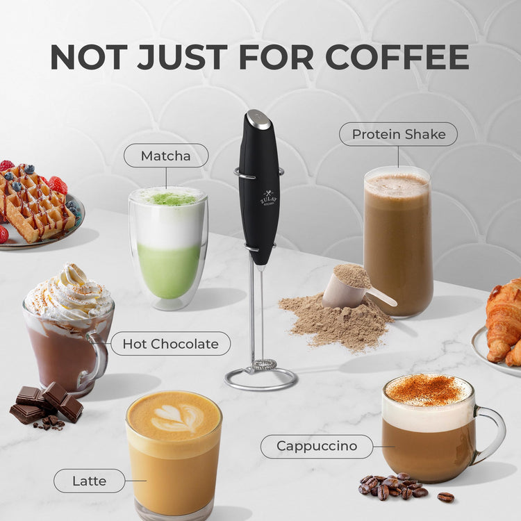 Powerful Milk Frother Wand With Duracell Batteries