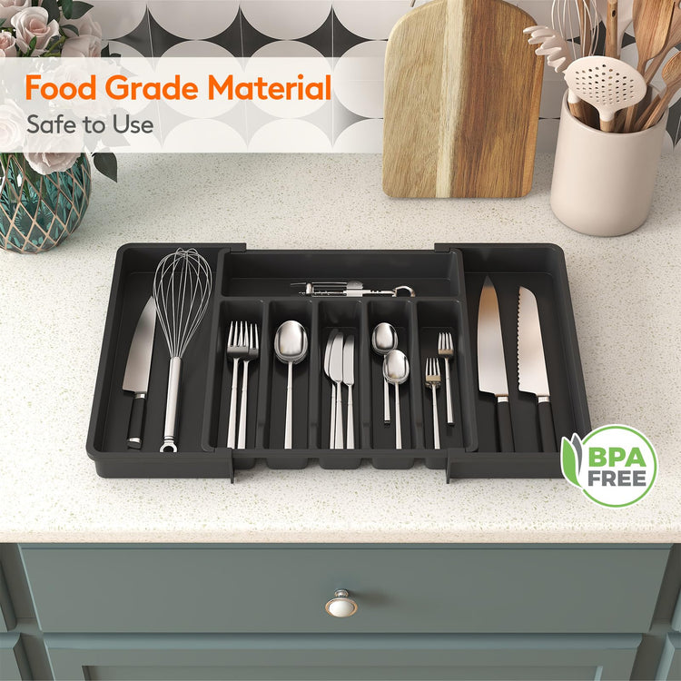 Extra Large Silverware Drawer Organizer
