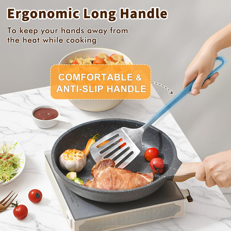 2 Pcs Stainless Steel Spatulas Set (2 Count)