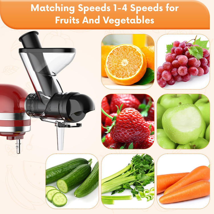Masticating Juicer Attachment for KitchenAid Stand Mixer
