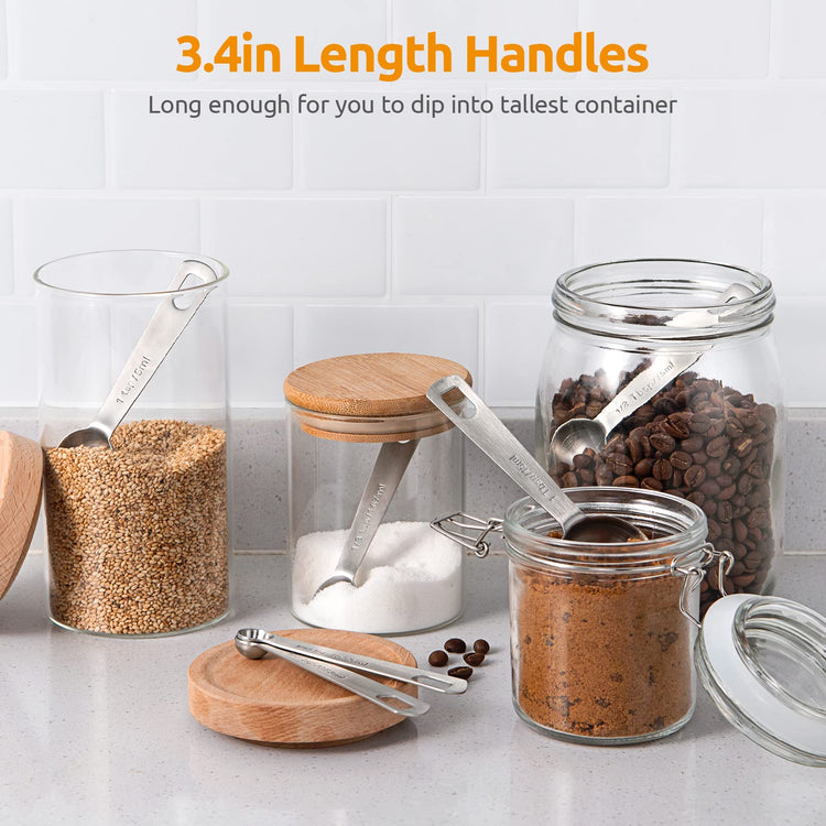 18 8 Stainless Steel Measuring Spoons Set of 8