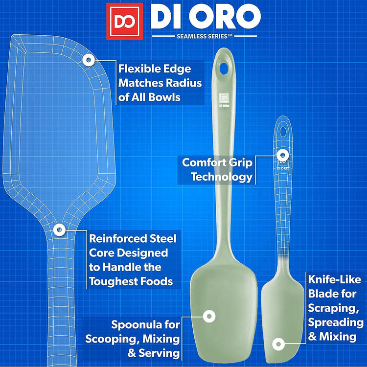 DI ORO Silicone Spatula Set (3 Count)