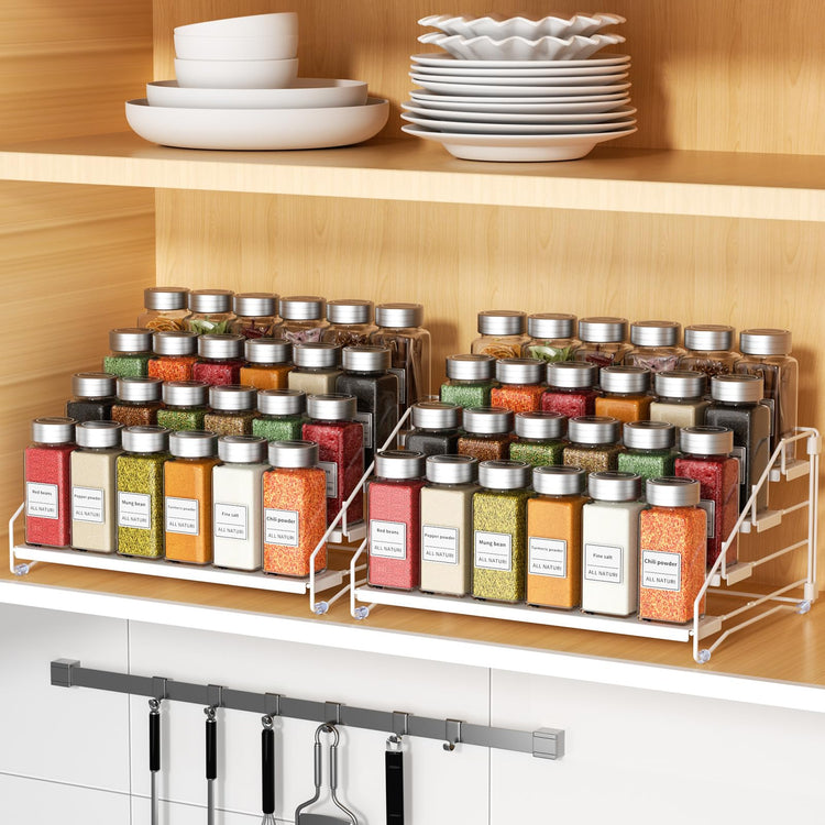 2 Pack Spice Rack Organizer for Cabinet