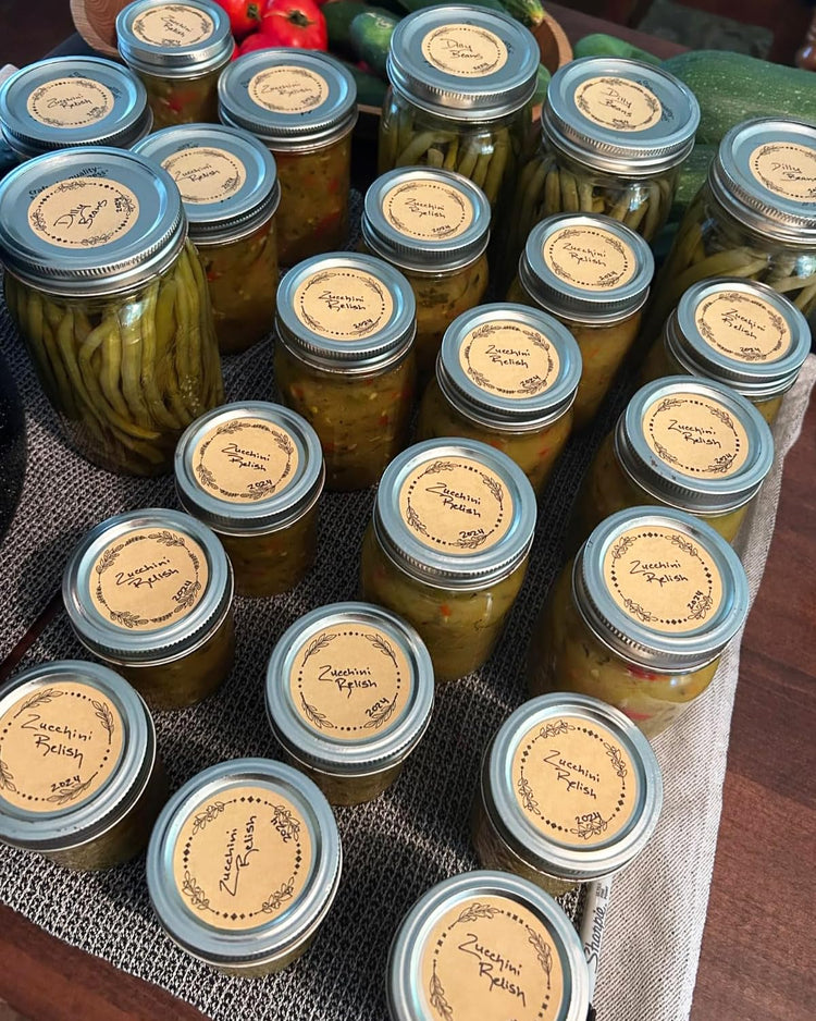 500pcs 2" Label Stickers for Jars and Lids (500 Count)