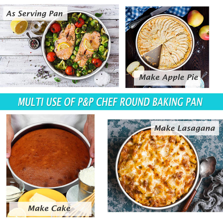 9.5 Inch Round Cake Pan Set of 3 (3 Count)