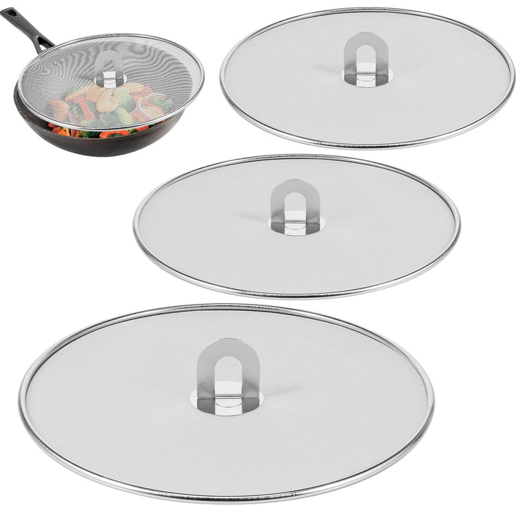 3PCS Stainless Steel Splatter Guard (3 Count)