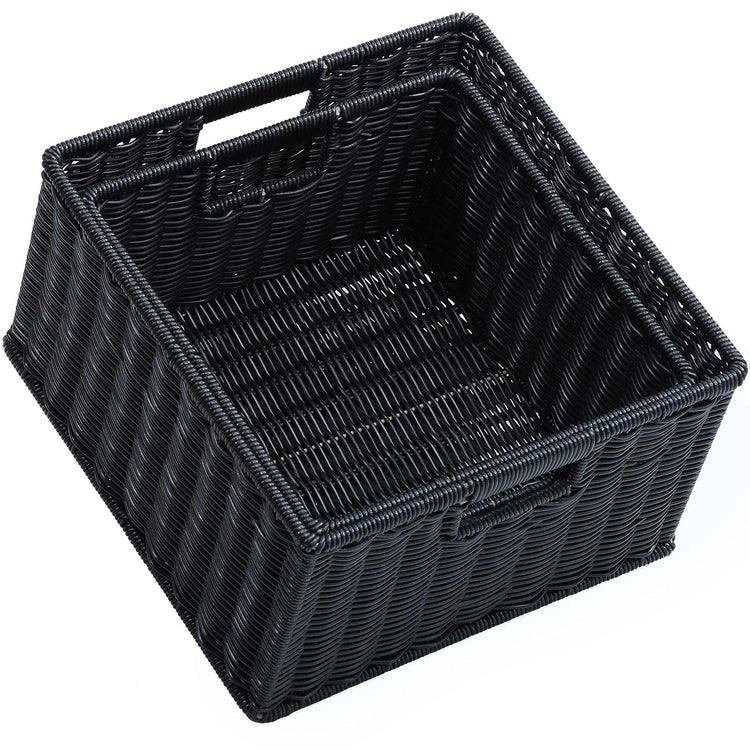 Wicker Storage Baskets for Organizing (2 Count)