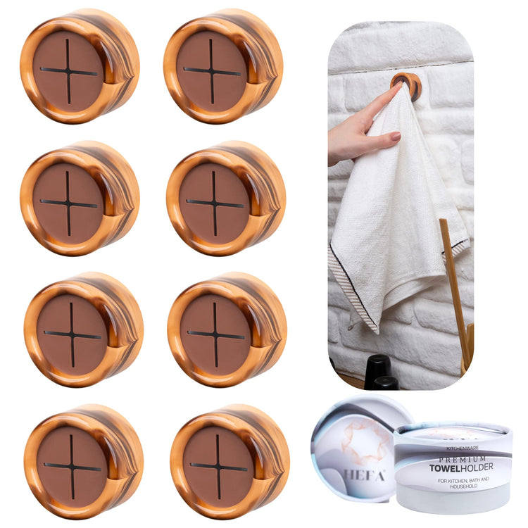 Towel Hooks 8 Pack Eco (8 Count)