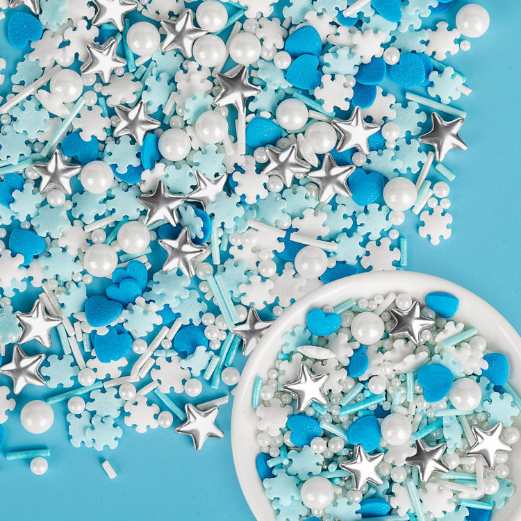 Edible Snowflake Sprinkles (4.5 Ounce)