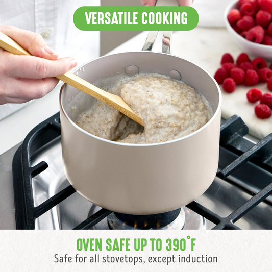 2 Quart Nonstick Saucepan with Lid