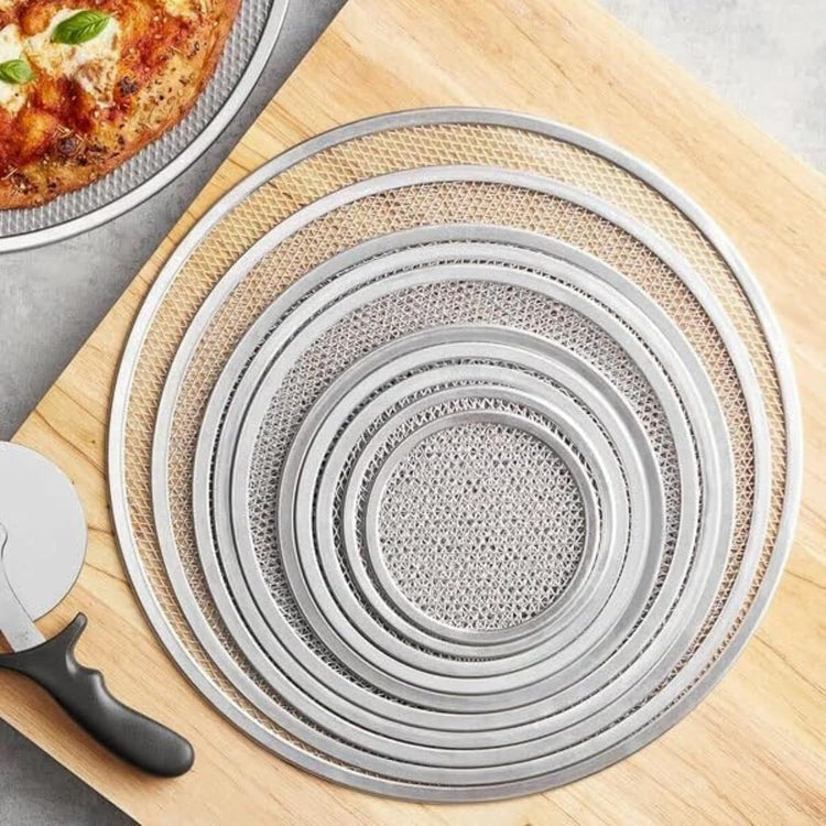 7-inch Aluminum Pizza Screen | Commercial Grade Pizza/Baking Screen for Oven | Pizza Baking Tray for Home And Restaurant | Round, Aluminum, 7-inch [1PK]